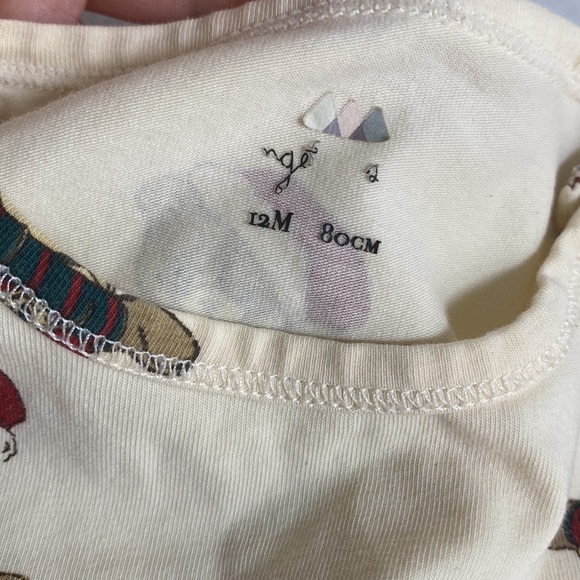 SPECIAL TODAY Konges Sløjd Organic Christmas Teddy Basic One Piece Size 12 M - Picture 7 of 10